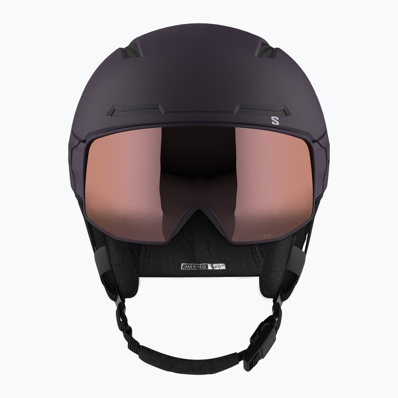 Ски каска Salomon Driver Prime Sigma Plus night shade/silver pink/sky blue 10