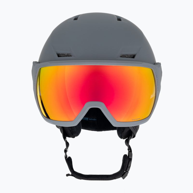 Ски каска Salomon Pioneer LT Visor S2 абанос/червено 2