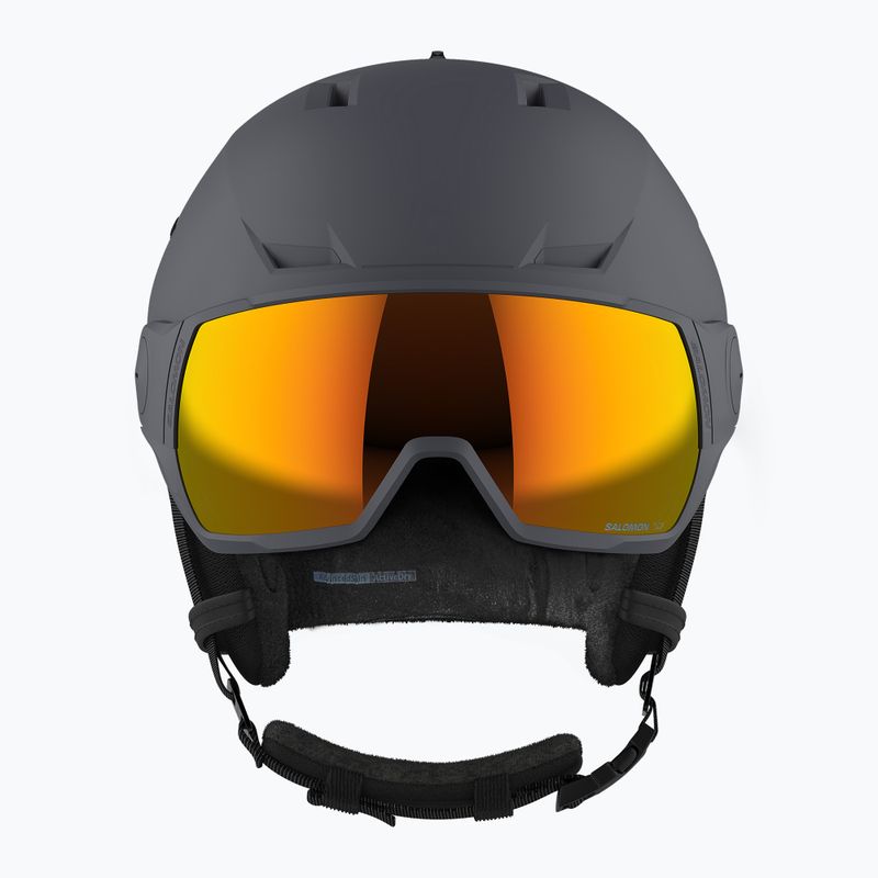 Ски каска Salomon Pioneer LT Visor S2 абанос/червено 6