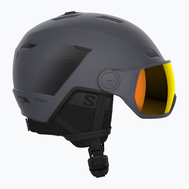 Ски каска Salomon Pioneer LT Visor S2 абанос/червено 7
