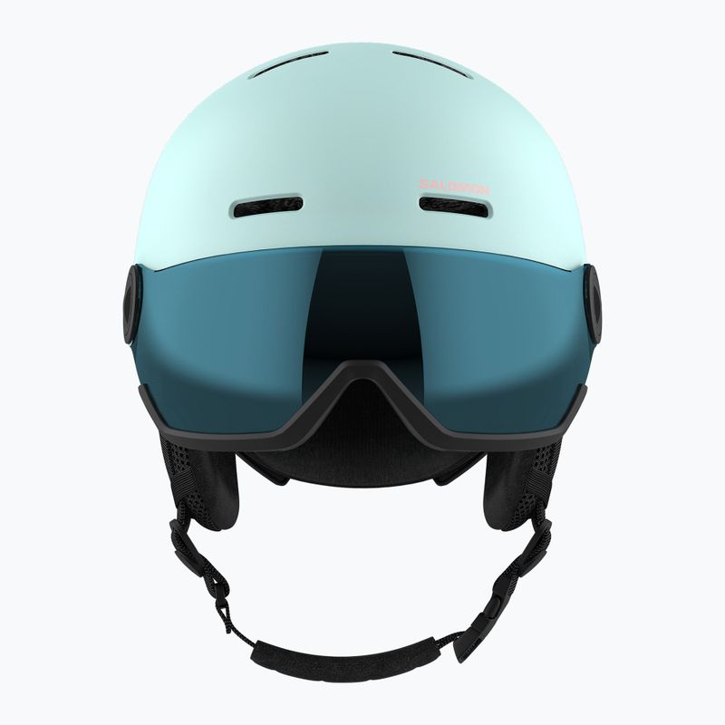 Детска ски каска Salomon Orka Visor bleached aqua 3