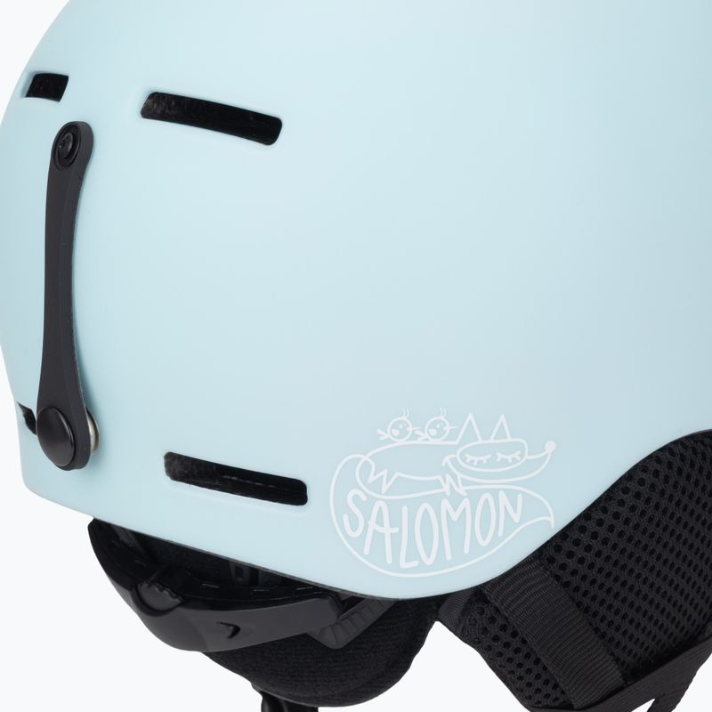 Детска ски каска Salomon Orka bleached aqua 8