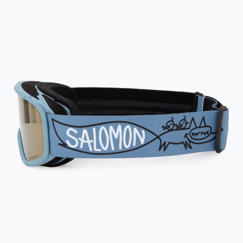Детски предпазни ски очила Salomon Rio Jr smoke blue/flash gold 4