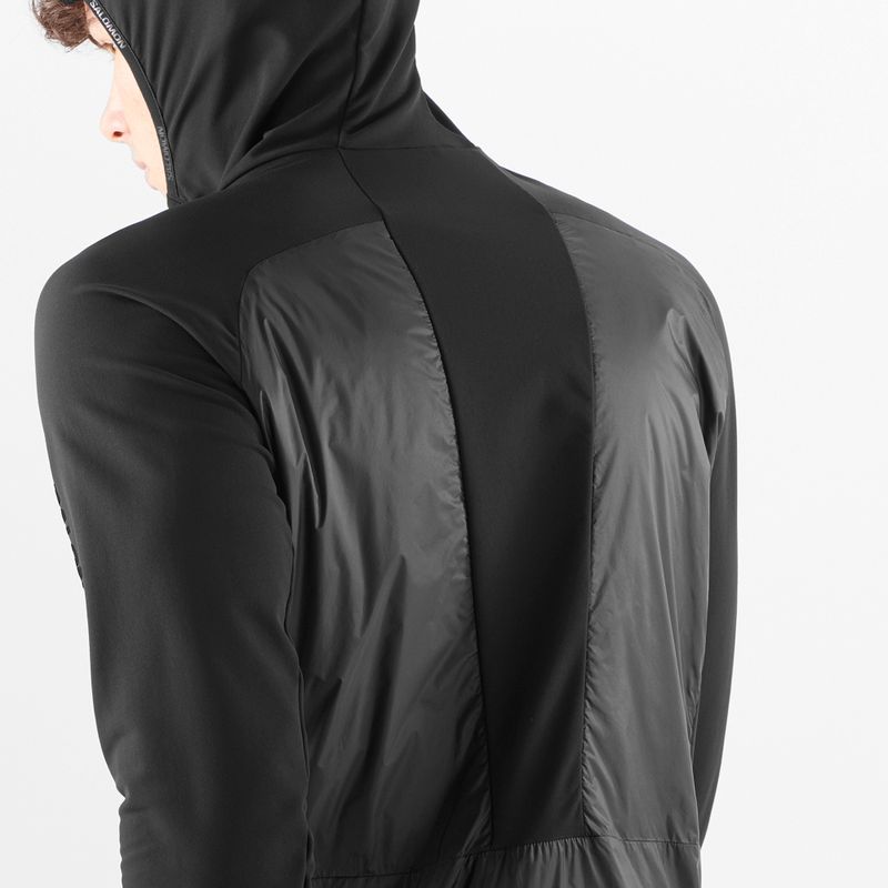 Мъжко хибридно яке Salomon Elixir Hybrid Hoodie Insulated deep black 5
