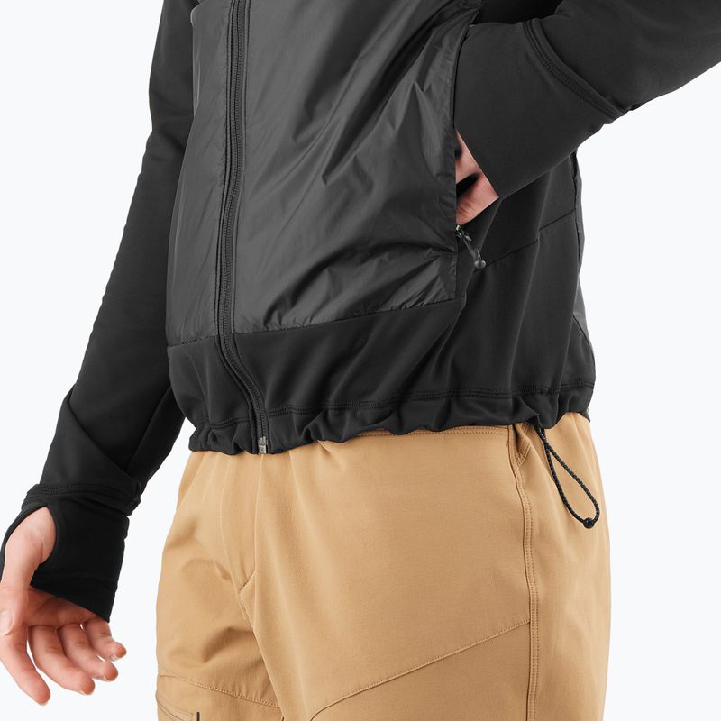 Мъжко хибридно яке Salomon Elixir Hybrid Hoodie Insulated deep black 6