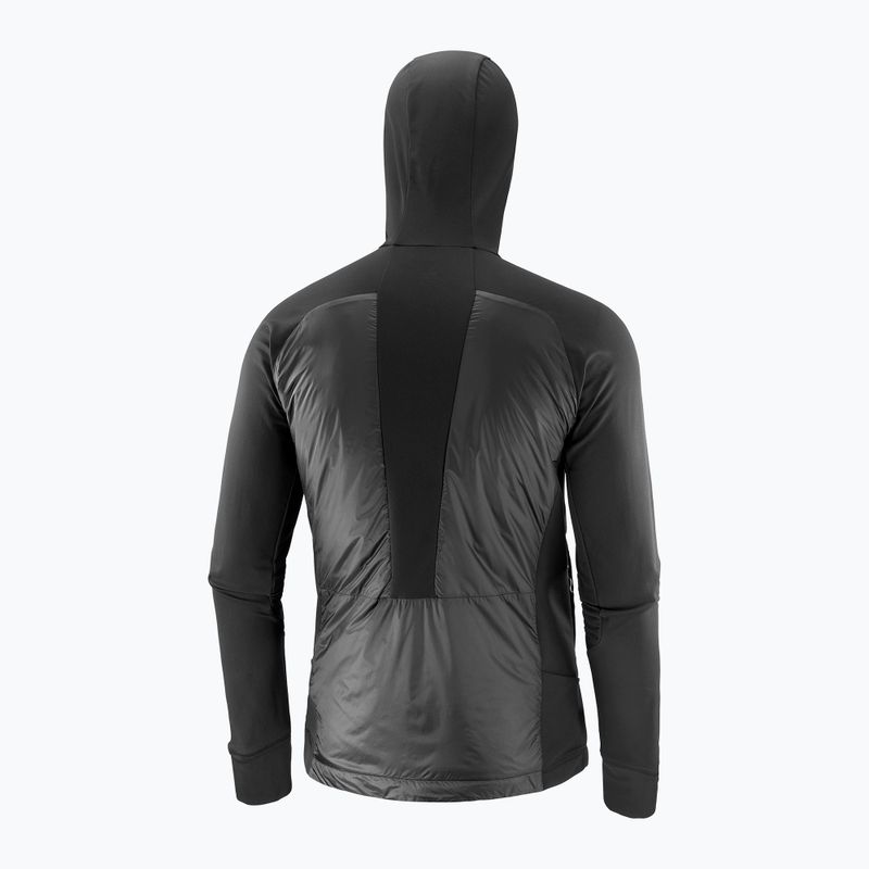 Мъжко хибридно яке Salomon Elixir Hybrid Hoodie Insulated deep black 8