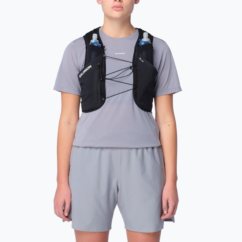Жилетка за бягане Salomon S/Lab Pulsar with 3 Flasks black/white 6