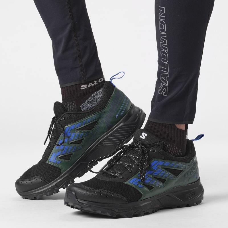 Мъжки обувки за бягане Salomon Wander GTX black/darkest spruce/ibiza blue 4