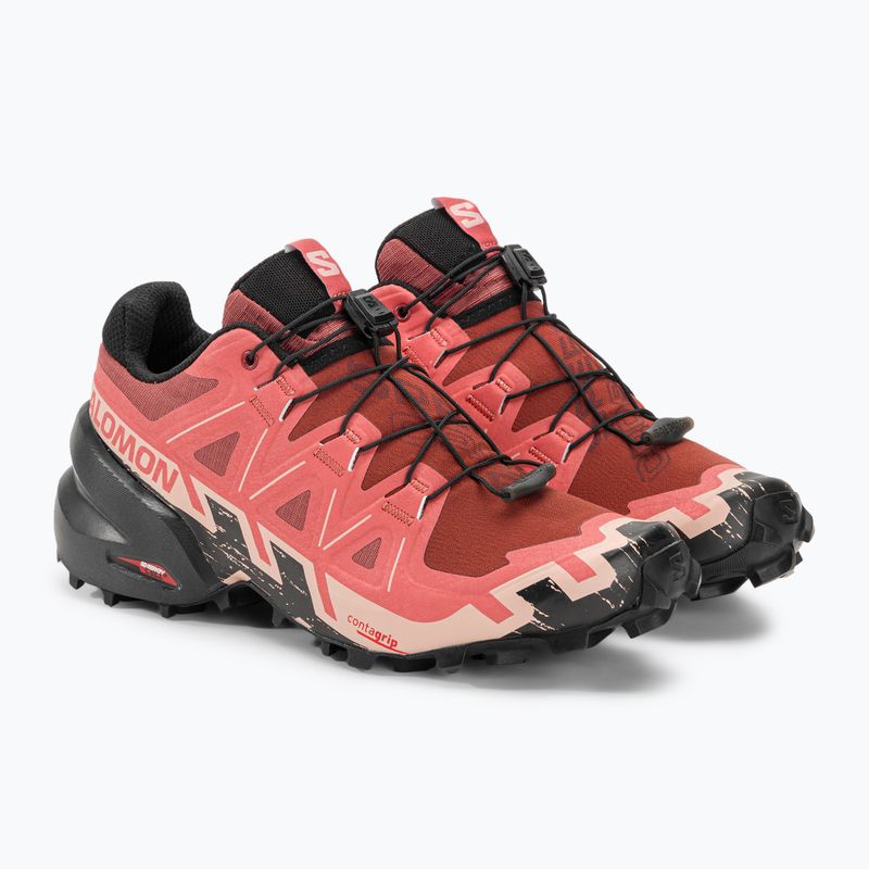 Дамски обувки за бягане Salomon Speedcross 6 от кравешка кожа/черно/английска роза 7