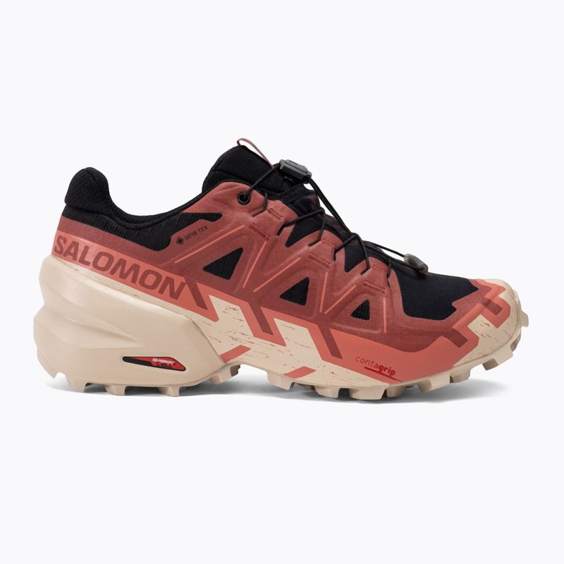 Дамски обувки за бягане Salomon Speedcross 6 GTX black/cow hide/faded rose 2