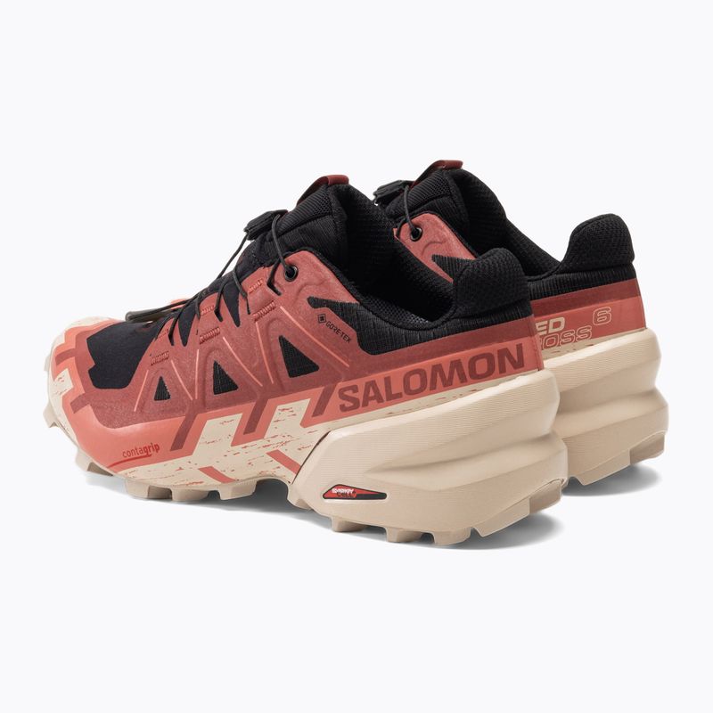 Дамски обувки за бягане Salomon Speedcross 6 GTX black/cow hide/faded rose 6