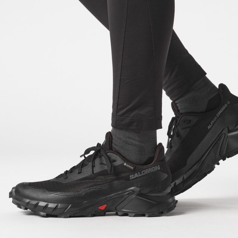 Дамски маратонки Salomon Alphacross 5 GTX black/black/ebony 3