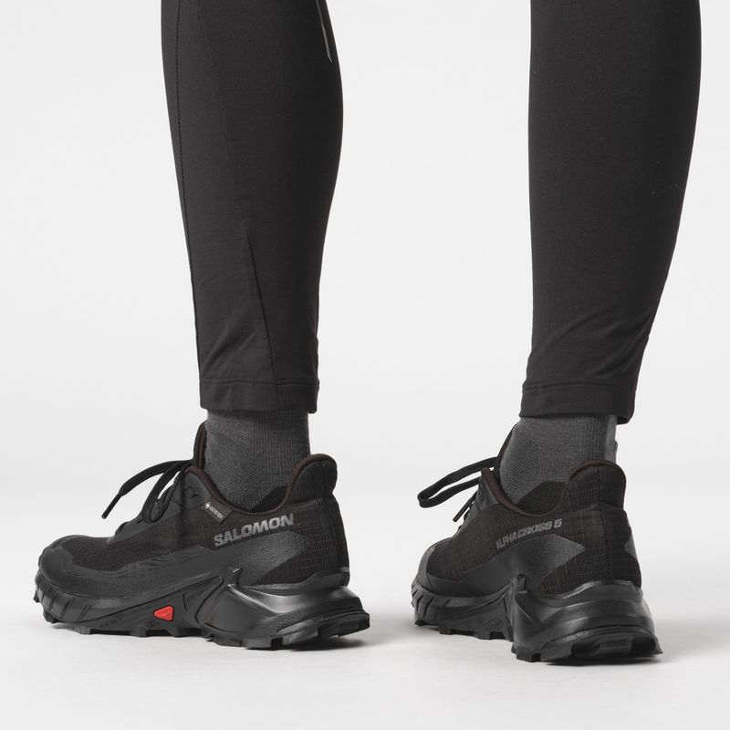 Дамски маратонки Salomon Alphacross 5 GTX black/black/ebony 4