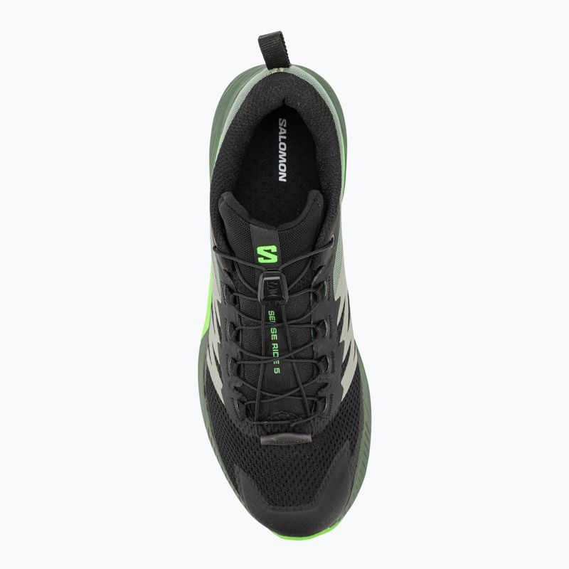 Мъжки обувки за бягане Salomon Sense Ride 5 black/laurel wreath/green gecko 7