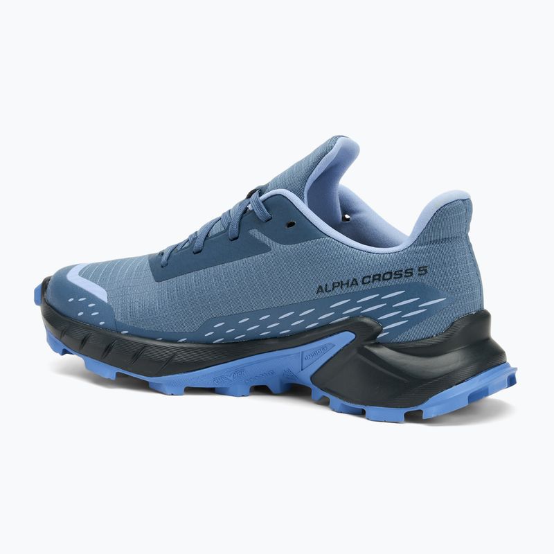 Дамски обувки за бягане Salomon Alphacross 5 bering sea/carbon/blue heron 3