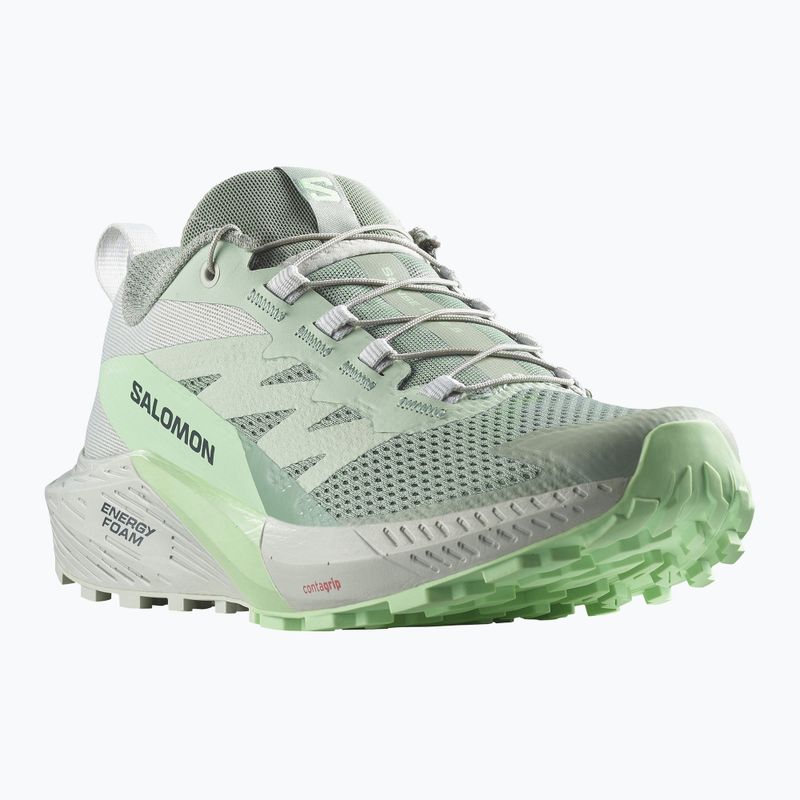 Дамски обувки за бягане Salomon Sense Ride 5 lily pad/metal/green ash 8