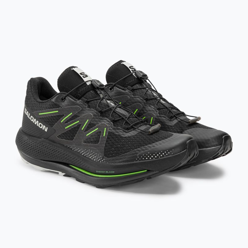 Мъжки обувки за бягане Salomon Pulsar Trail black/green gecko 4