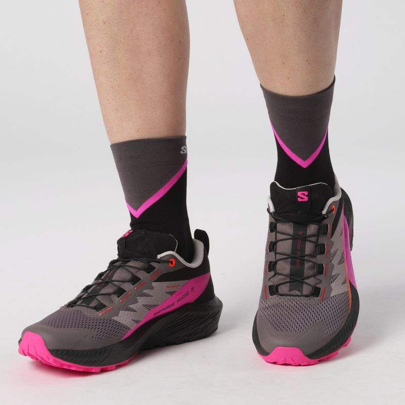 Дамски обувки за бягане Salomon Sense Ride 5 plum kitten/black/pink glo 11