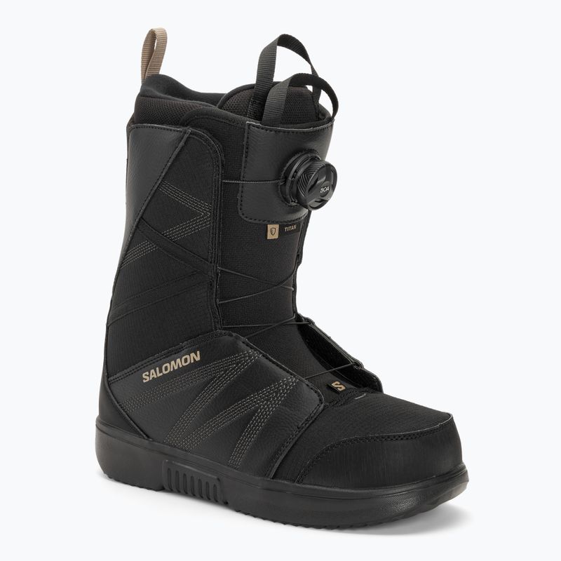 Мъжки ботуши за сноуборд Salomon Titan Boa black/black/roasted cashew