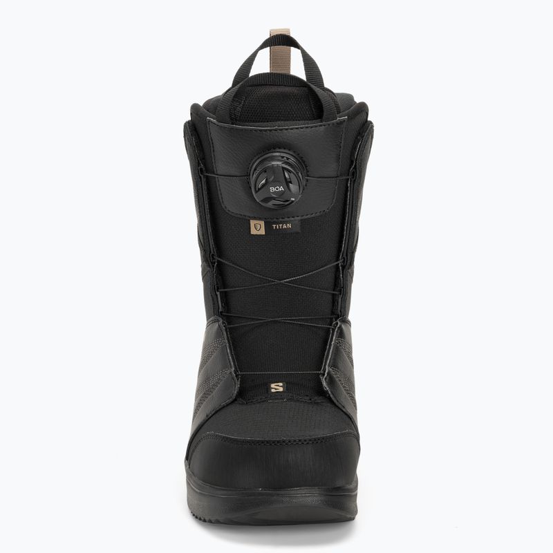 Мъжки ботуши за сноуборд Salomon Titan Boa black/black/roasted cashew 3