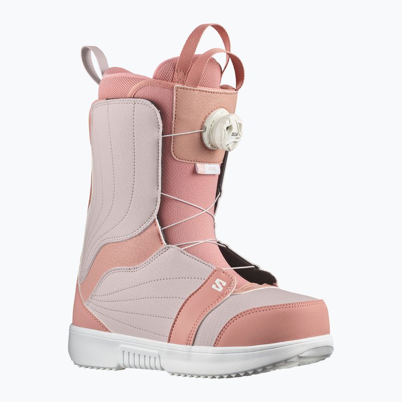 Дамски ботуши за сноуборд Salomon Pearl Boa ash rose/lilac ash/white 6