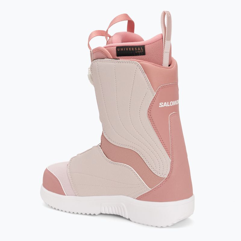 Дамски ботуши за сноуборд Salomon Pearl Boa ash rose/lilac ash/white 2