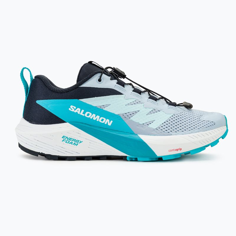 Дамски обувки за бягане Salomon Sense Ride 5 кашмирено синьо/карбон/пауново синьо 2