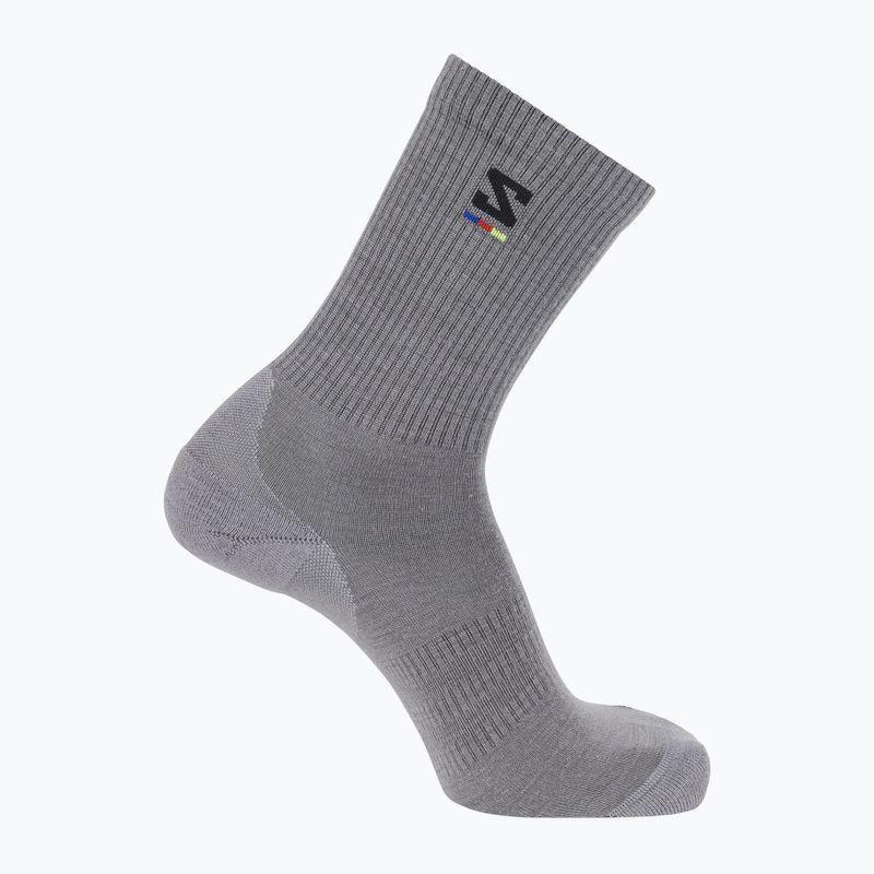 Чорапи Salomon Sunday Smart Crew shark skin/ black