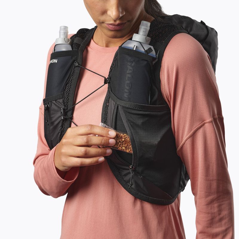 Дамска жилетка за бягане Salomon Active Skin 12 Set black/metal 7
