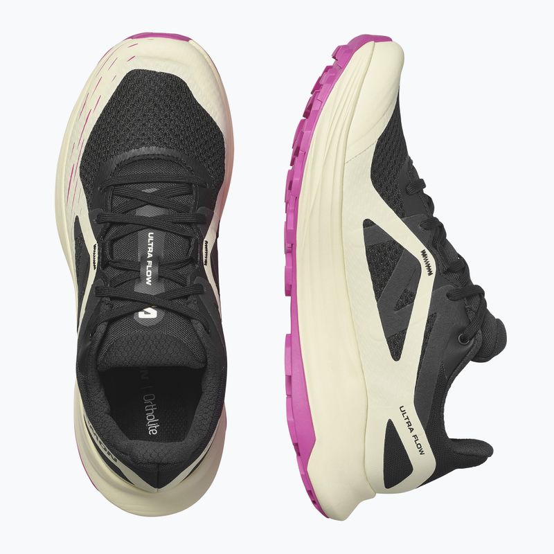 Salomon Ultra Flow дамски обувки за бягане черно/прозрачно жълто/розово виолетово 13