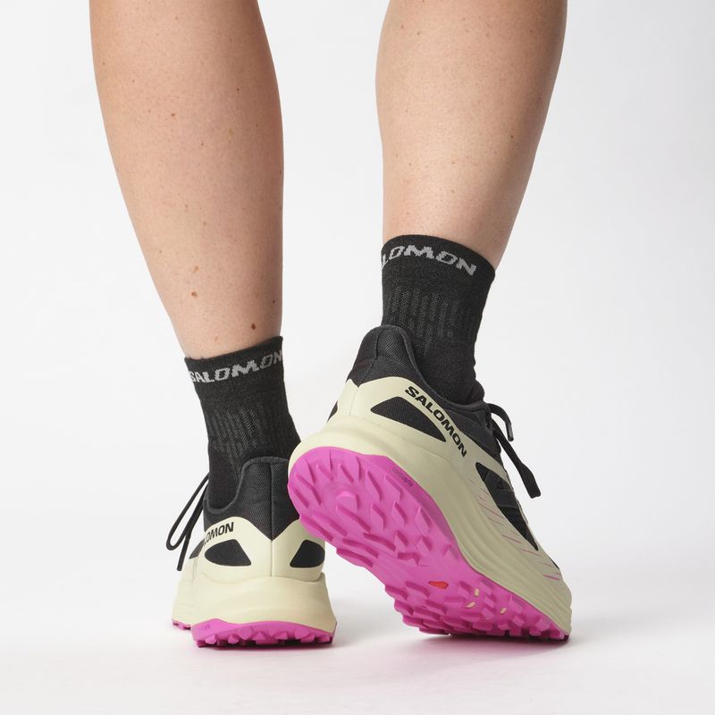 Salomon Ultra Flow дамски обувки за бягане черно/прозрачно жълто/розово виолетово 15