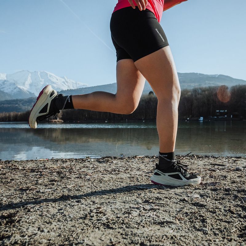 Salomon Ultra Flow дамски обувки за бягане черно/прозрачно жълто/розово виолетово 16