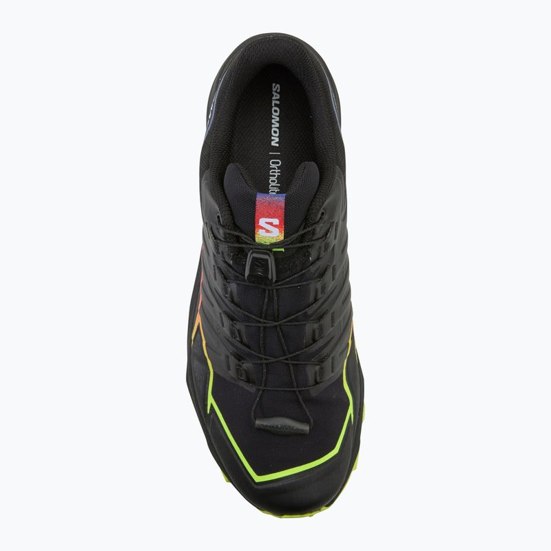 Мъжки обувки за бягане Salomon Thundercross GTX black/surf the web/safety yellow 5