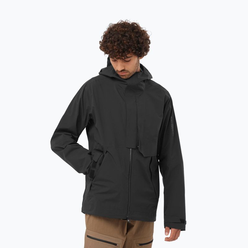 Мъжко дъждобран яке Salomon Outerpath Pro 2.5 l deep black