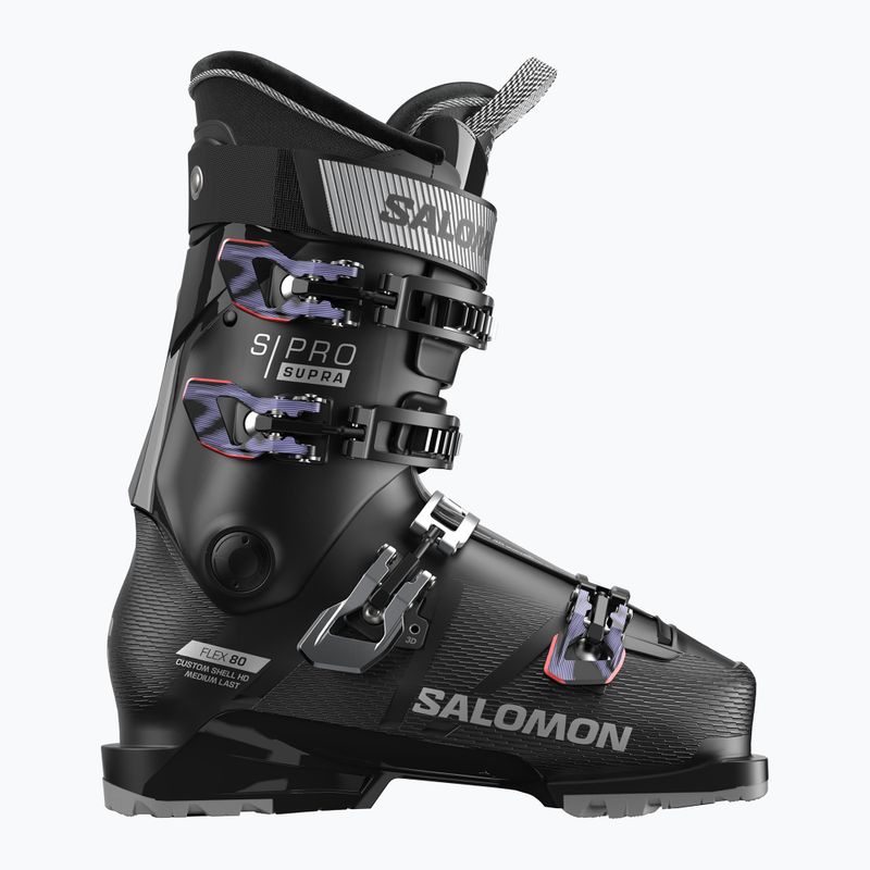 Дамски ски обувки Salomon S/Pro Supra 80 W GW black/silver metallic/sweet lavender 6