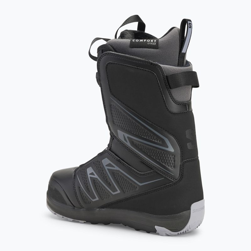 Дамски обувки за сноуборд Salomon Ivy Boa SJ Boa W black/black/lilac grey 2