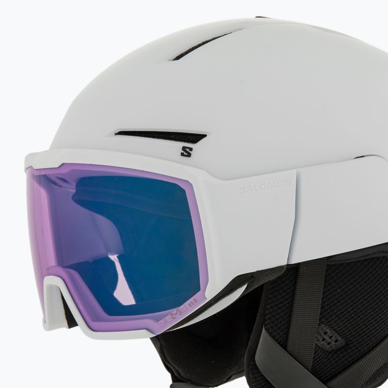 Ски каска Salomon Osmo Pro Sigma Photo white/sky blue 8