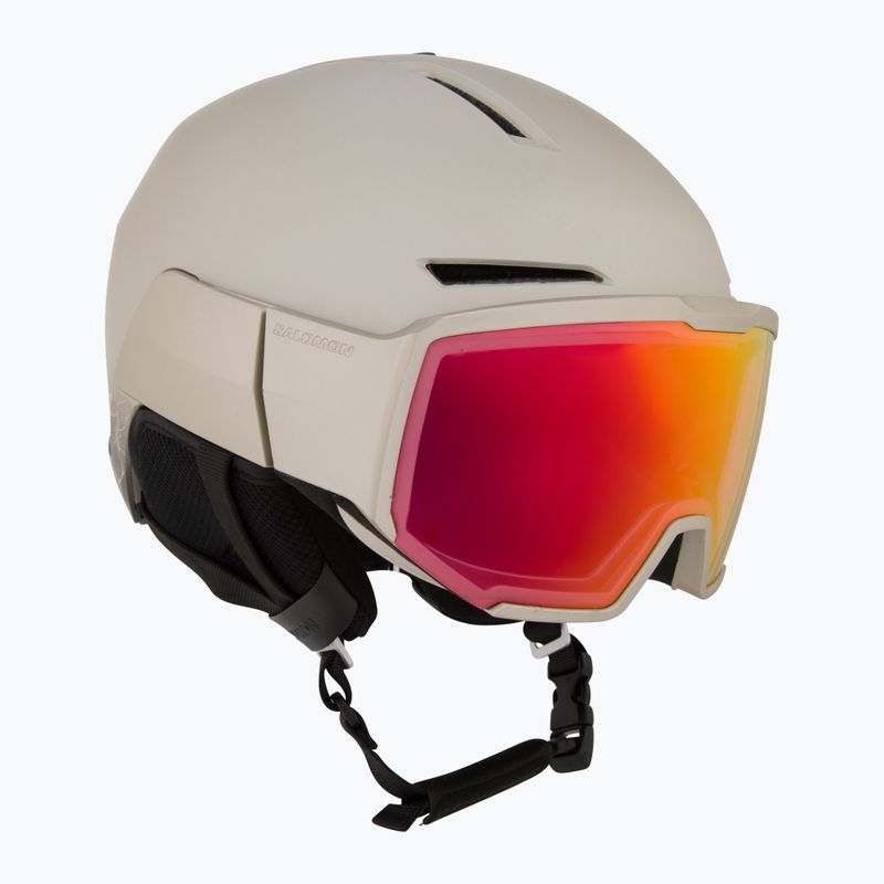 Ски каска Salomon Osmo Pro Sigma Photo light bronze met/black/poppy red