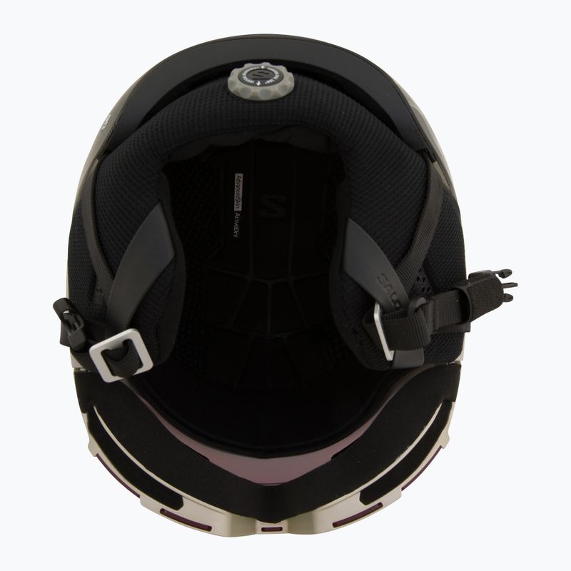 Ски каска Salomon Osmo Pro Sigma Photo light bronze met/black/poppy red 5