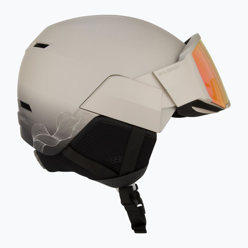 Ски каска Salomon Osmo Pro Sigma Photo light bronze met/black/poppy red 6