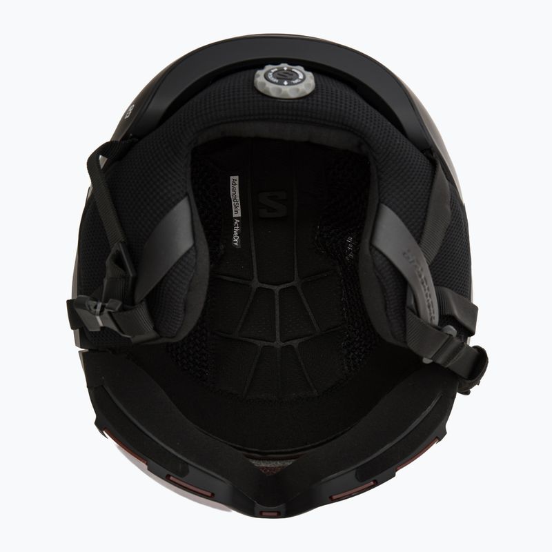 Ски каска Salomon Osmo black/flash tonic orange 5