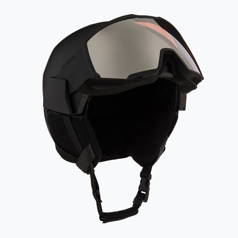 Ски каска Salomon Osmo black/flash tonic orange 10