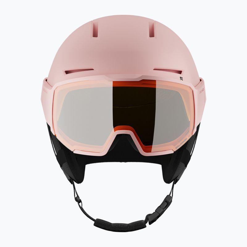 Ски каска Salomon Osmo heavenly pink/black/flash tonic orange 2
