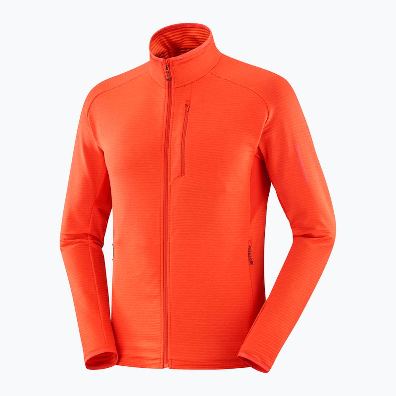 Мъжки потник за трекинг Salomon Essential Lightwarm FZ cherry tomato 5