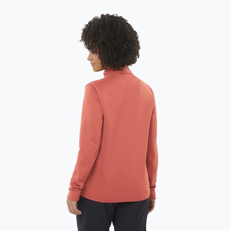 Мъжки Salomon Essential Midwarm Fz tandoori spice trekking sweatshirt 2
