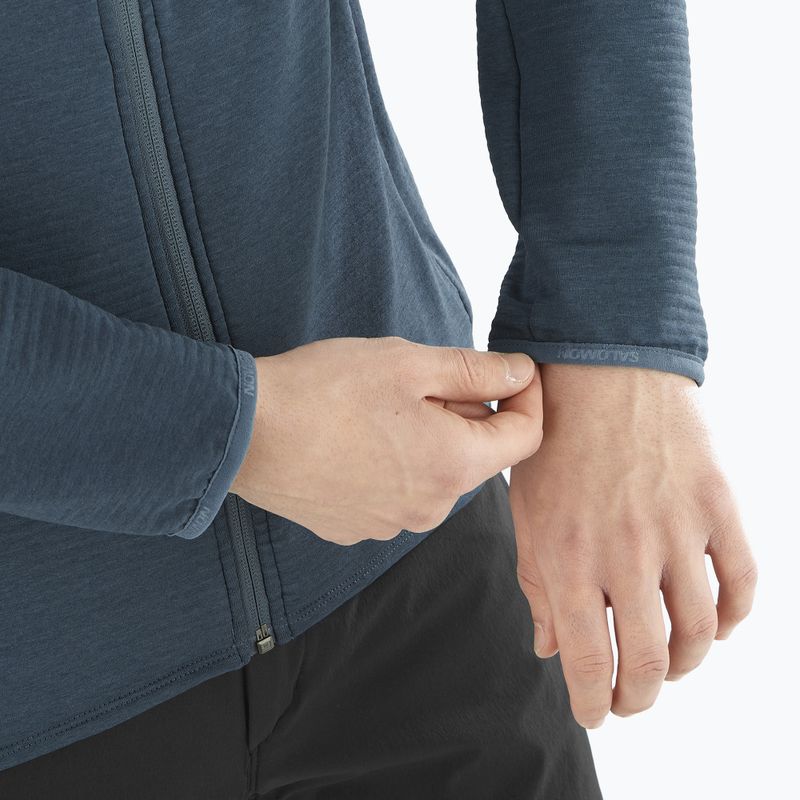 Мъжки потник Salomon Essential Lightwarm Hd midinight navy за трекинг 5