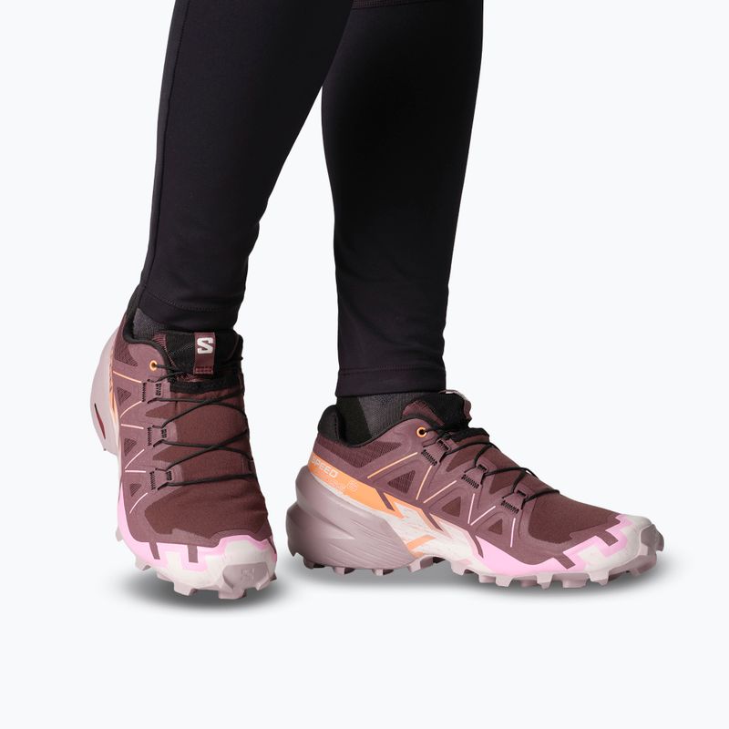 Дамски маратонки за бягане Salomon Speedcross 6 catawba grape/papaya/deauville mauve 14