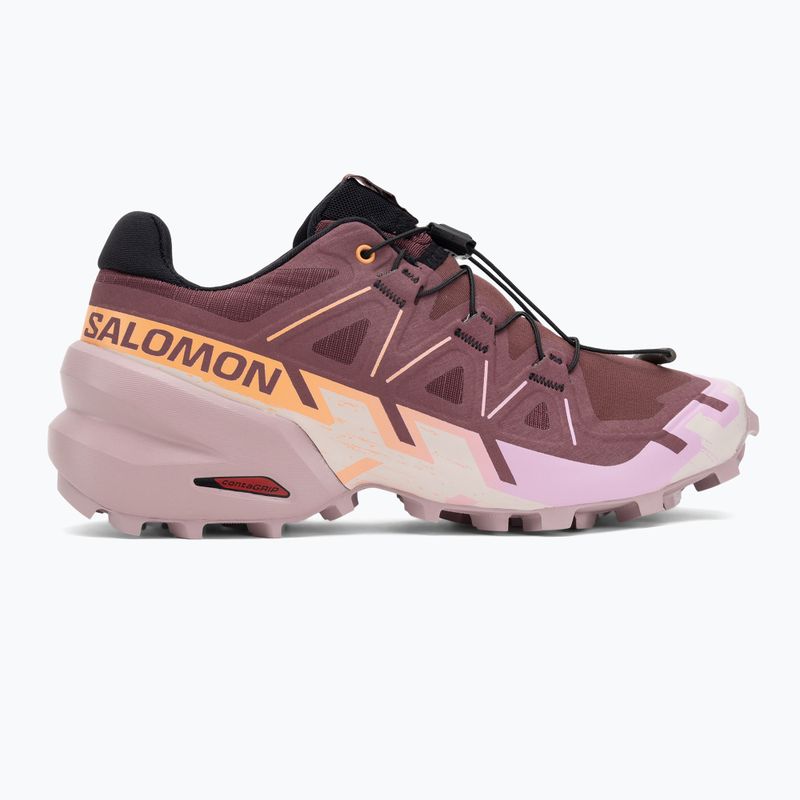 Дамски обувки за бягане Salomon Speedcross 6 catawba grape/papaya/deauville mauve 2