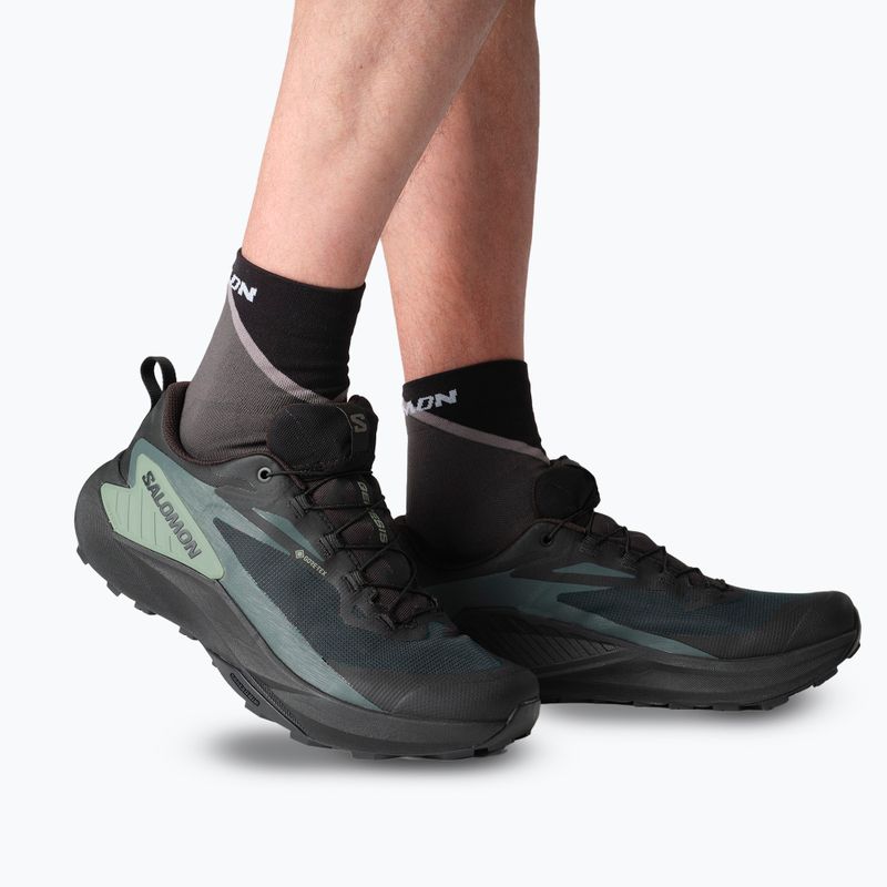 Мъжки обувки за бягане Salomon Genesis GTX black/agave green/urban chic 14