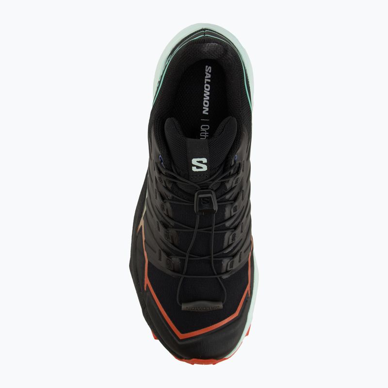 Дамски обувки за бягане Salomon Thundercross black/cherry tomato/electric green 5